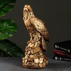 Копилка Орел на камне средний бронза, 21х13х40см Хорошие сувениры
