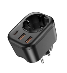 Сетевое зарядное устройство HOCO (NS3) 4000mAh/PD20W/QC3.0 2х USB/Type-C (черный) No Brand