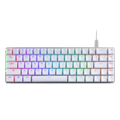 Проводная игровая клавиатура ASUS белый (90MP0346-BKRA10)