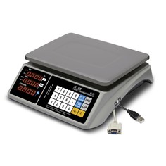 Весы торговые Mertech M-ER 328 AC-6.1 "TOUCH-M" LED RS232 и USB серый