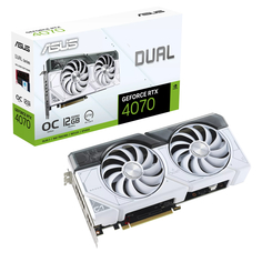 Видеокарта ASUS Dual GeForce RTX 4070 White OC Edition (DUAL-RTX4070-O12G-WHITE)