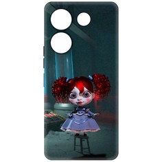 Чехол-накладка Krutoff Soft Case Хаги Ваги - Кукла Поппи для TECNO Camon 20 Pro черный