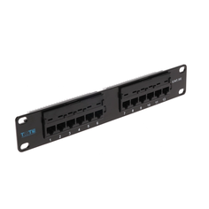 Патч-панель Lanmaster TWT 10", 12 портов, UTP, кат.5E, 1U (TWT-PP12UTP-10)