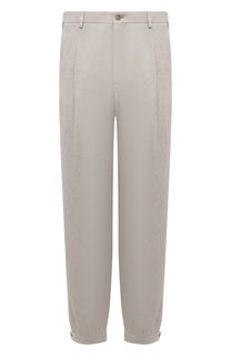 Брюки изо льна и вискозы Giorgio Armani