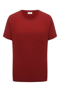 Хлопковая футболка Saint Laurent