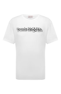 Хлопковая футболка Alexander McQueen