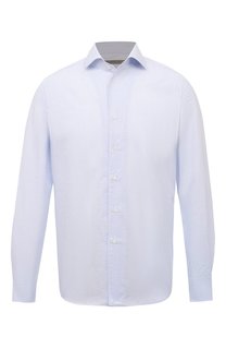 Рубашка из хлопка и льна Corneliani