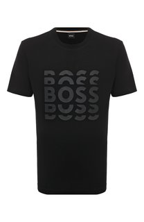 Хлопковая футболка BOSS