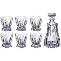 Набор для виски Aurum-Crystal s.r.o. Plantica штоф 0,75 л+6 стаканов