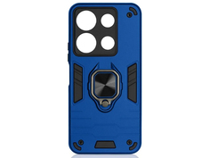 Чехол DF для Infinix Note 30 с магнитом и кольцом Dark Blue inArmor-08