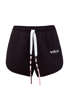 Шорты из хлопкового футера с логотипом и трехцветной кулиской Gaelle Paris