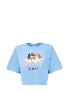 Укороченная футболка из джерси с принтом Fiorucci MC2 Saint Barth