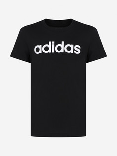Футболка женская adidas Loungewear Essentials Slim Logo, Черный