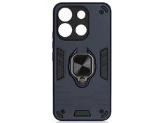 Чехол DF для Infinix Smart 7 Plus с магнитом и кольцом Dark Blue inArmor-09