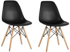 Комплект стульев 2 шт. RIDBERG DSW EAMES, black