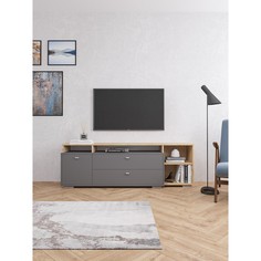 Комод Ланс 1710х430х563 графит/дуб бунратти No Brand