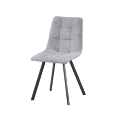 Стул Терминал MIA нубук светло-серый, опоры антрацит