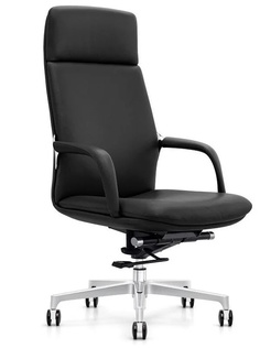 Кресло BN_Jl_EChair-592 TPU экокожа черный, алюминий No Brand