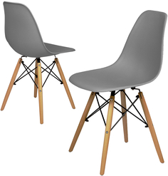 Комплект стульев 2 шт. RIDBERG DSW EAMES, grey