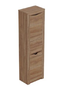 Шкаф ВоБаза Соренто прихожая одна дверь 60х39х210 дуб стирлинг/кофе структурный