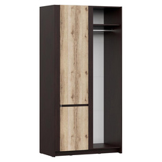 Шкаф угловой прямой Прага, левый, дуб венге/дуб делано Sv Мебель