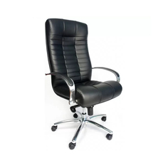 Кресло руководителя Everprof Atlant AL M кожа - черное