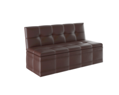 Мини-диван прямой Wissar Квадро Тип-1 (кожзам коричневый)