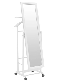 Вешалка костюмная с зеркалом на колесах "В 24Н" Мебелик