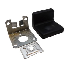 Левша Навес д/шкафов регулируемый до 50 кг с декоративной накладкой черный / 2 шт