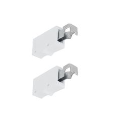 Навес мебельный регулируемый, универсальный, для полок и верхних шкафчиков, белый, 2 шт. Инталика