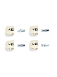 Эксцентриковая стяжка усиленная в пластиковом корпусе с бортиком, серый+ шток е/в, 4 шт Инталика