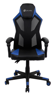 Кресло игровое OKLICK 121G синий кожзам