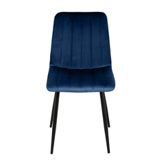 Стул обеденный Империя стульев Дублин-РФ Black темно-синий велюр