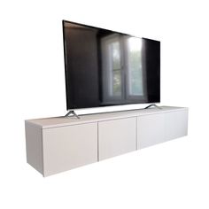 Тумба под ТВ подвесная Сити-11, белый No Brand