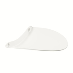 Полка настенная для гостиной, спальни, детской, офиса, TEMPACHE 30х6х19см, белая