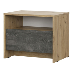 Тумба прикроватная дуб-камень 501 х 358 х 414 мм No Brand