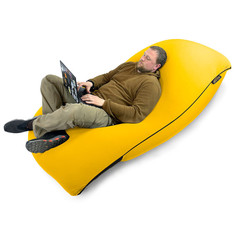 Кресло "пластилин" для дома Ambient Lounge SNUGG, Yellow Shine, желтый