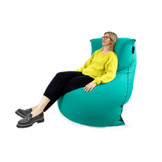 Кресло "пластилин" для дома Ambient Lounge SNUGG, Cyan Wave, бирюзовый