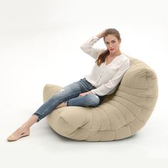 Интерьерное кресло для отдыха aLounge - Acoustic Sofa - Eco Weave (шенилл, бежевый)