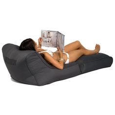 Мягкий шезлонг трансформер для дачи и сада Conversion Lounger - Supernova, черный, оксфорд