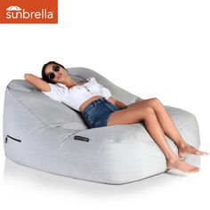 Шезлонг для бассейна Satellite Twin Sofa - Maldives Grey (оксфорд) - мягкая садовая мебель Ambient Lounge