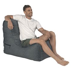 Кресло-мешок aLounge - Evolution Sofa - Titanium Weave (оксфорд) - садовая лаунж мебель