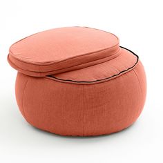 Бескаркасный пуф-оттоманка aLounge - Wing Ottoman - Wildberry Deluxe (шенилл, красный)