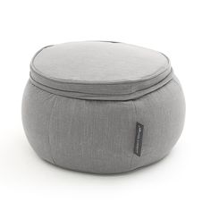 Бескаркасный пуф-оттоманка aLounge - Wing Ottoman - Luscious Grey (шенилл, темно-серый)