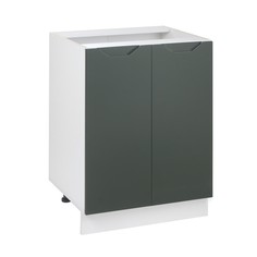 Шкаф напольный 600 Хельга, 600х500х824, Белый/Олива софт МДФ No Brand
