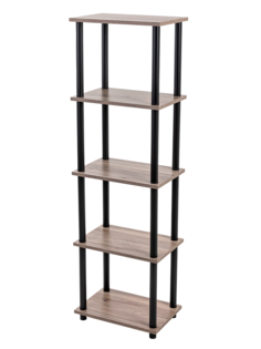 Этажерка деревянная GASTRORAG 1450/5 серо-коричневый, 5 полок, 45х30х148.5
