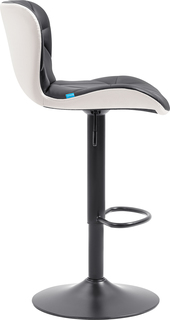 Барный стул Defender Geneva черно-белый,PU,1класс