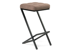 Полубарный стул Woodville Амаури катания корица/черный матовый (велюр)