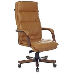 Кресло руководителя Бюрократ T-9927WALNUT горчичный