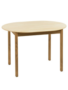 Стол кухонный овальный KETT-UP ECO LERHAMN (ЛЕРХАМН) 110Х79 см., деревянный, орех/натур
